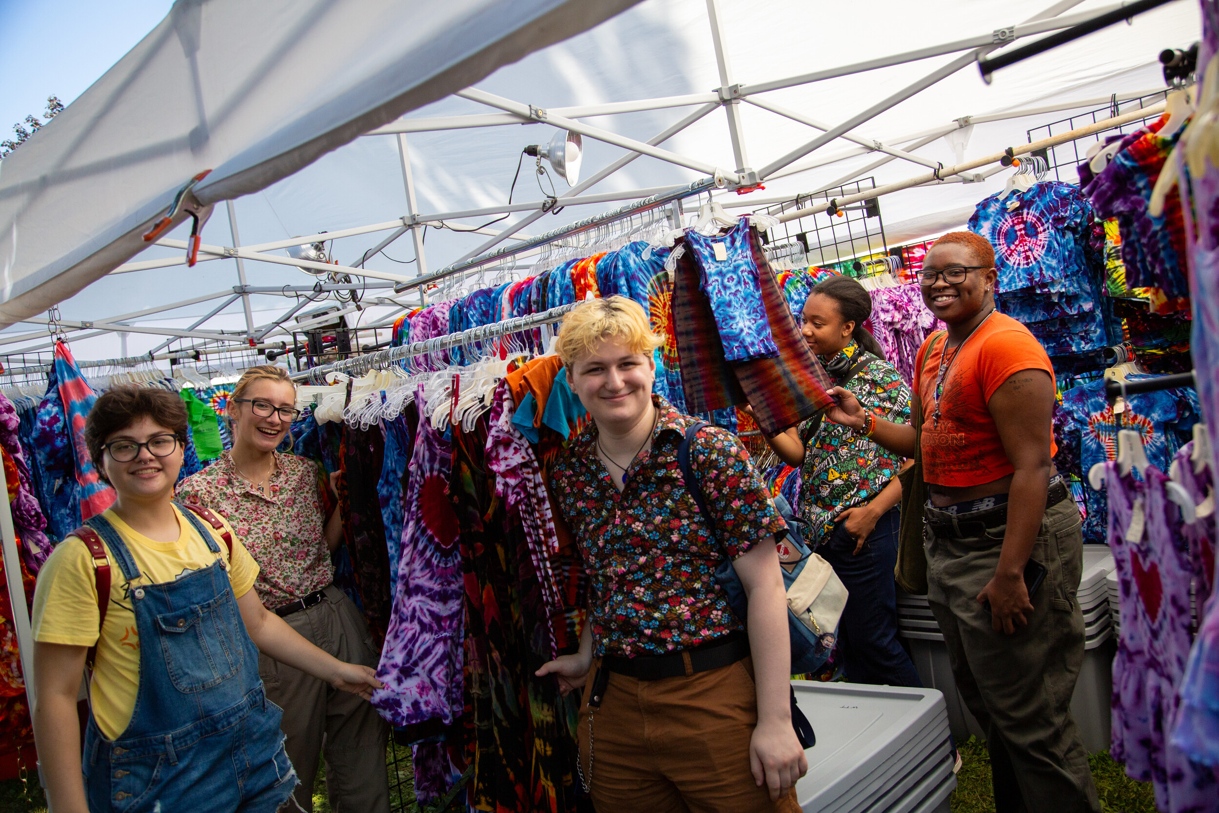 SUNY Fredonia students attending Farm Fest in downtown Fredonia. There are plenty of small town festivals, outdoor activities, and nearby shopping to make Fredonia a great place to call home during college. 