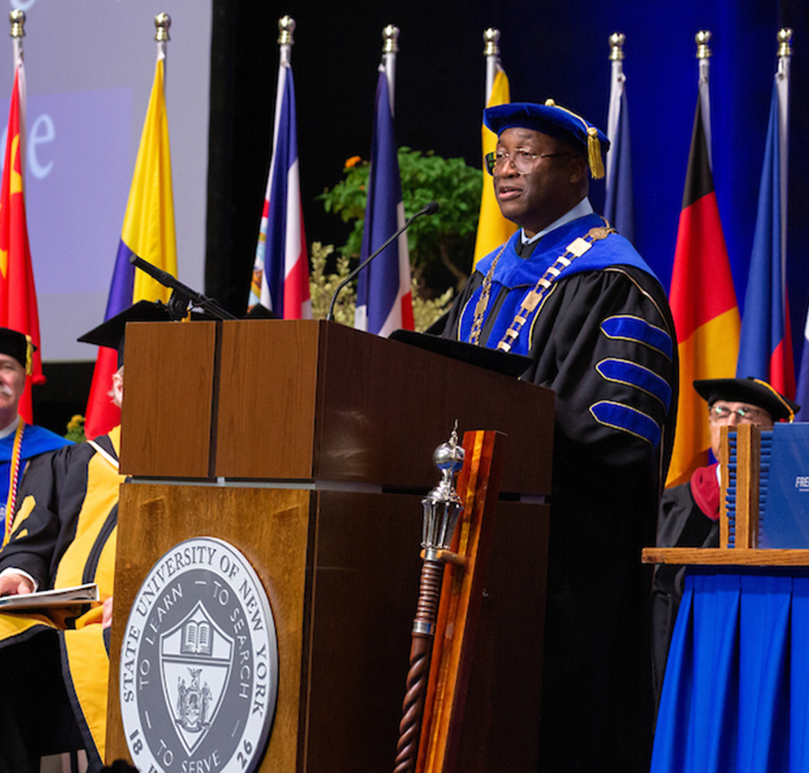 president at commencement