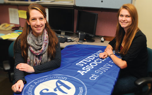 Dorozynski and Benson at SUNY Fredonia