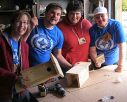 Making bluebird houses