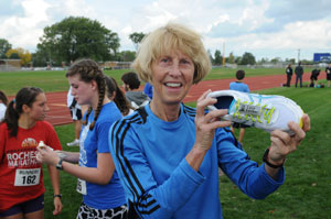 Carol Stanley with the Lace Locker