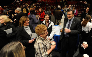 Reception Spring 2012 at SUNY Fredonia with President Hefner