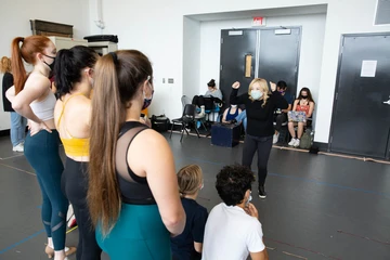 Students take a masterclass from an alum