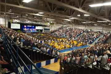 view of the arena from upper seating area