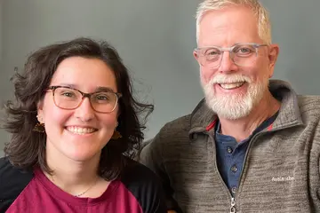 November 2022 Honors Student of the Month Award winner, Lilian Holman on left.