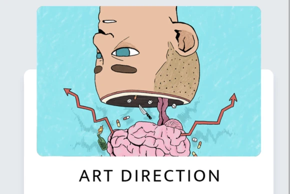 animated head dumping out brain. Graduates of the  Animation and Illustration program can find rewarding careers as art directors and much more!