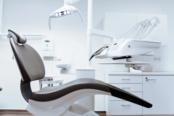 Dental chair in an office. Dentist is just one of many careers open to students who graduate with a biology masters degree from fredonia. 