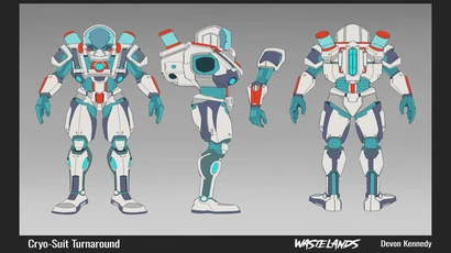 Cryo-Suit concept art by a Fredonia student. Animation/Illustration program majors