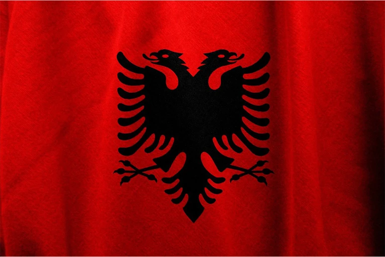 photo of the Albanian flag