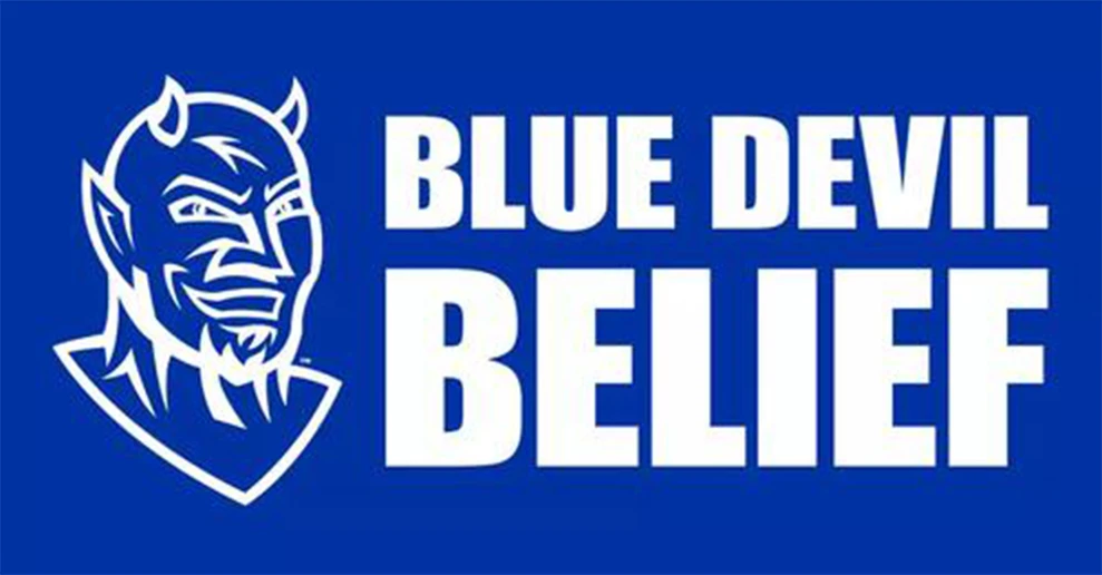 motto Blue Devil Belief in text