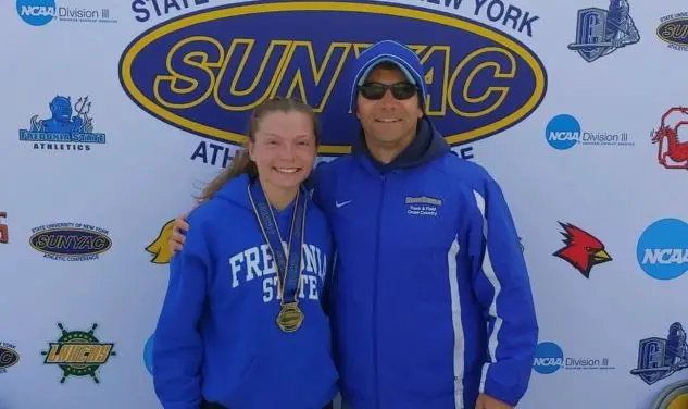 Haley Lerner and Head Coach Tom Wilson