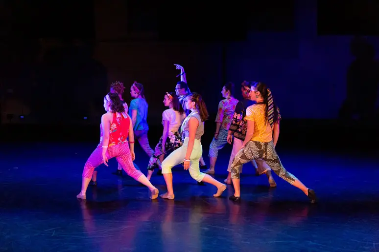 Students in dance formation