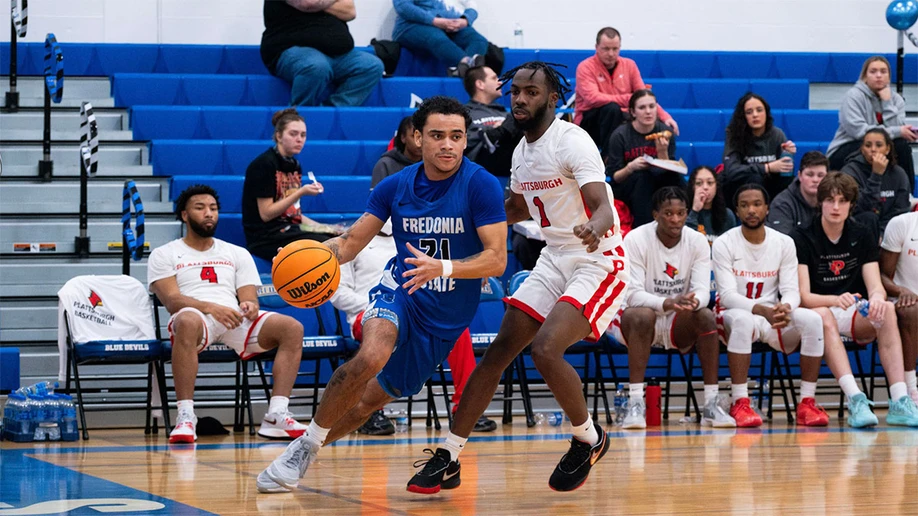 men's basketball in action