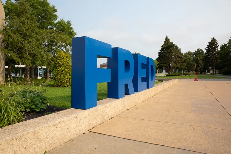 FRED sign outside of the Williams Center