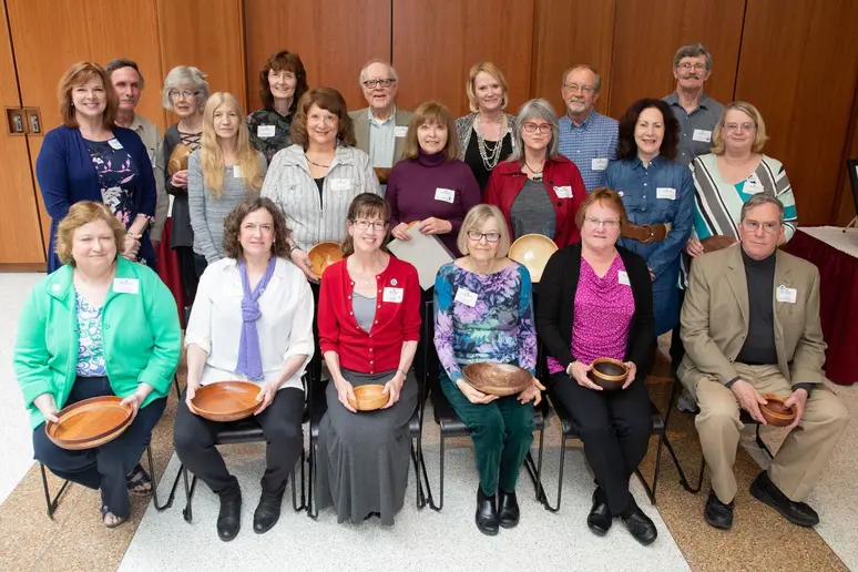 Retirees attending the President’s Recognition Luncheon in the Williams Center.