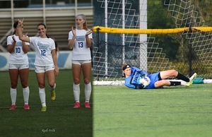 Soccer players on the field