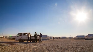 A scene from “Salam Neighbor,” a documentary about Syrian refugees, that can be viewed through Zoom.