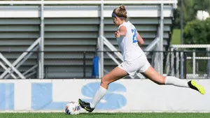 Grace Auer playing soccer