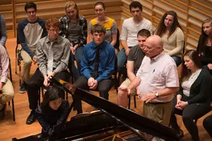 Fr. Sean Duggan hosting piano clinic