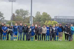 soccer team seniors and their family members