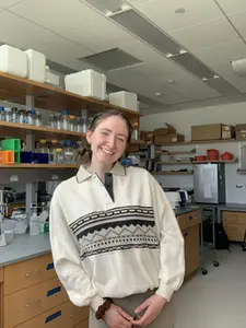 Emilee Stenson in the Science Center