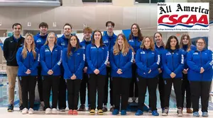 men's and women's swimming and diving teams, swimming