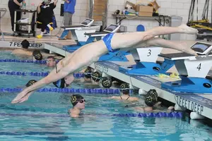 Noah Wisniewski diving into pool by Jim Fitzgerald