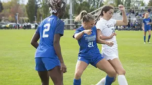 women playing soccer