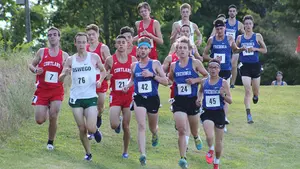 Aidan Pollard (42) was Fredonia State's top finisher during the men's 6k Saturday.