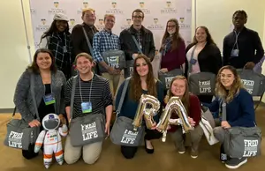 Resident assistants attending conference