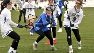 Alyssa Kissel in a 2019 home game vs. SUNY Poly. 