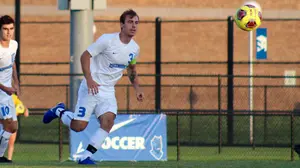 Jackson Retzer playing soccer