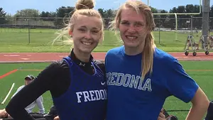 Cassie Serafin (left) and Maddie Sohl