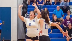 volleyball game in Dods gym