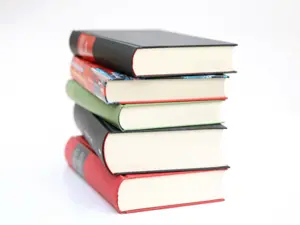 photo of a stack of books