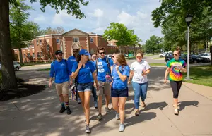 group of tour guides in training