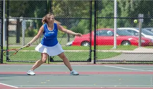 photo of Jane Chiacchia playing tennis