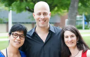 violinist Yuki Numata Resnick, pianist Eliran Avni, and cellist Natasha Farny