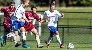 Soccer playe Matt Belardi scored the winning goal