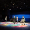 students on stage in Bartlett Theatre