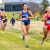 female cross country runners on the course