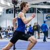 student running on the track